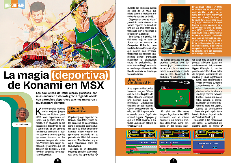 Captura del artículo 'La (magia) deportiva de Konami en MSX'